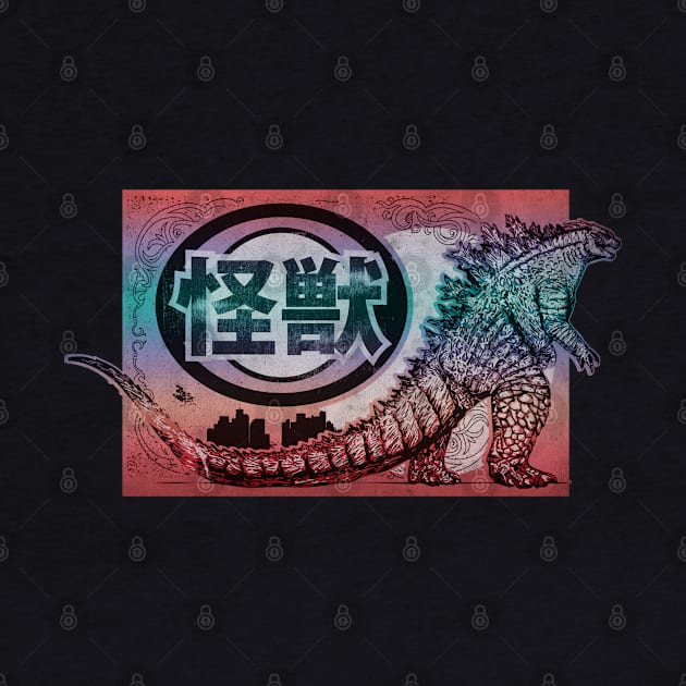 Kaiju Vintage Flyer by CTShirts